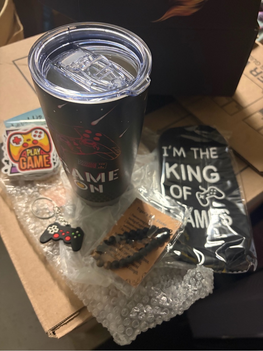Game On Black Stainless Travel Tumbler - Unbranded